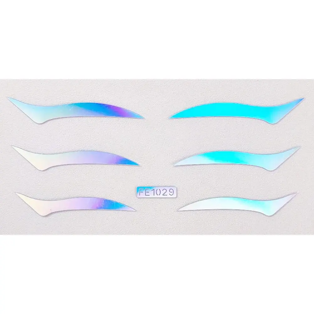 

Водостойкая лазерная наклейка для лица, самоклеящаяся серебряная блестящая временная татуировка, наклейка, красочная звезда, бабочка