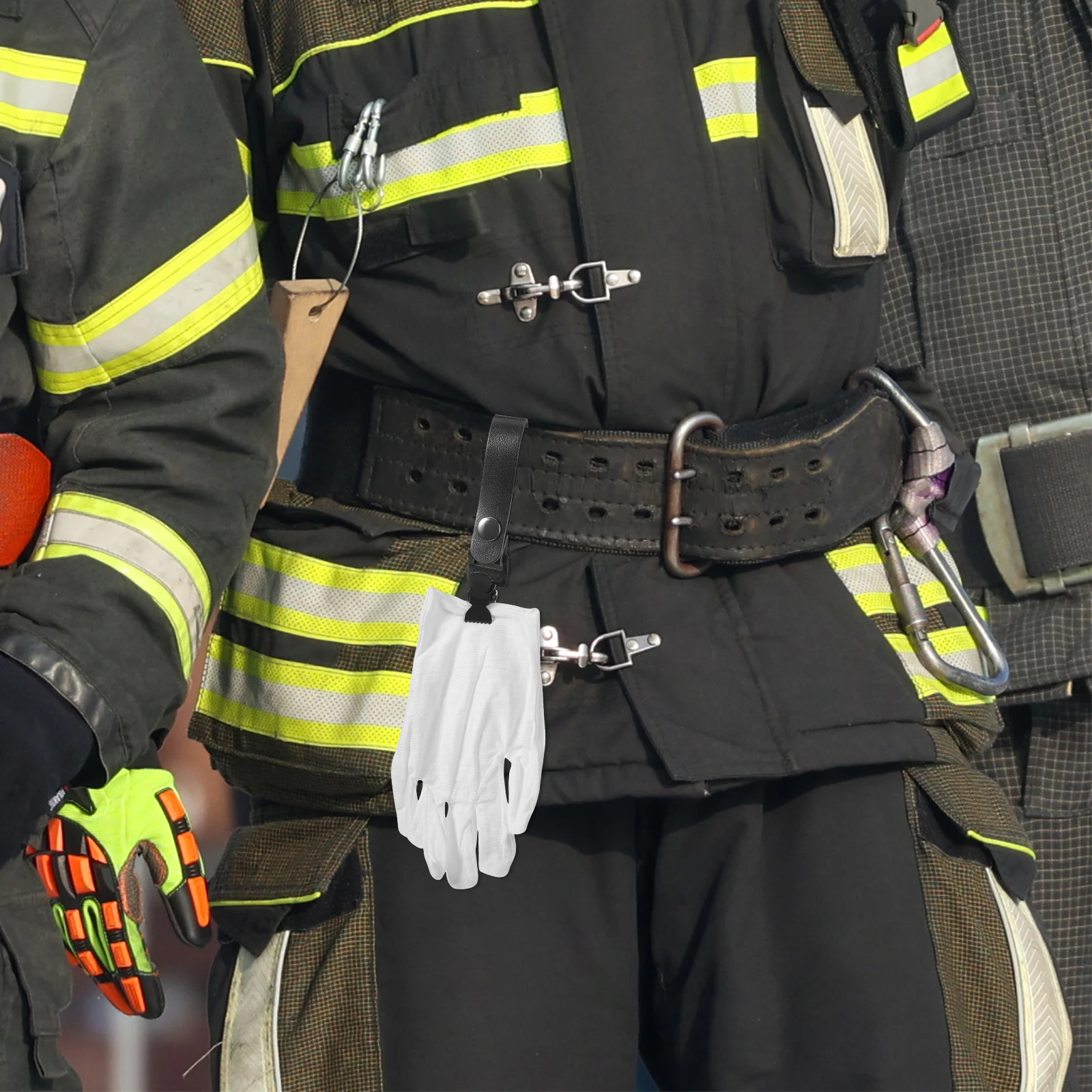 

Anti-Lost Glove Clip Durable Firemen Waist Clip For Mittens Winter Reusable Plastic Belt Mount Easy Open Photographer Outdoor