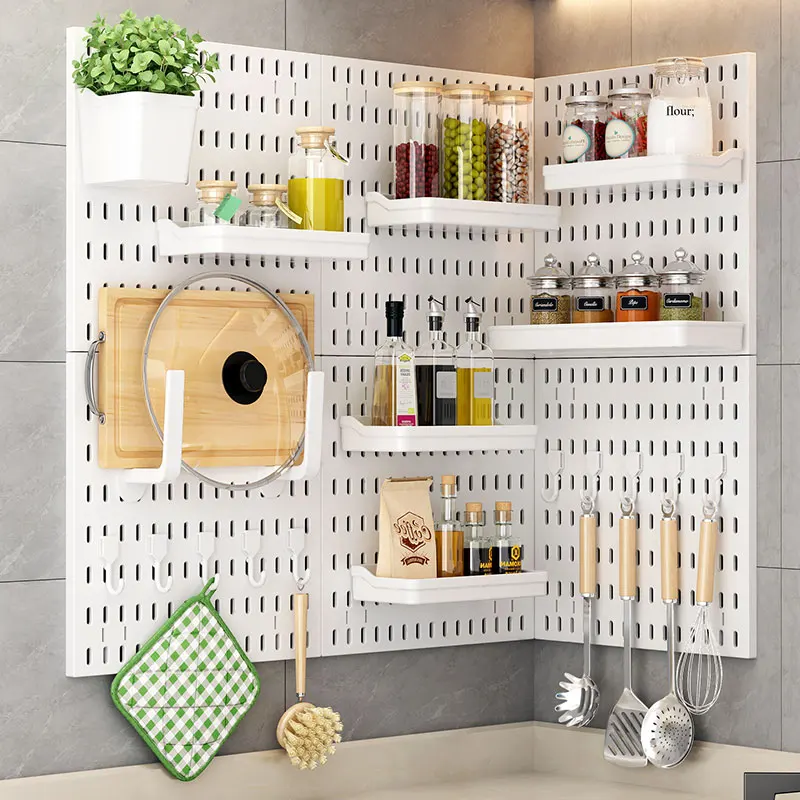 Wall Organizer Hanging Pegboard Hook Shelf Display Various Tools
