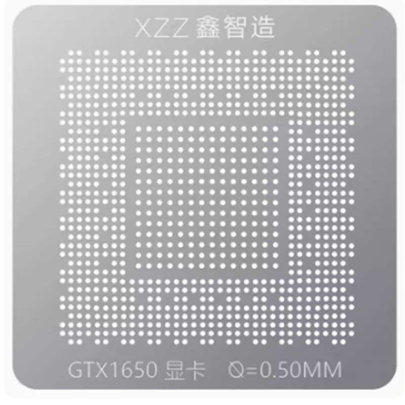 XZZ BGA reballing stencil for laptop cpu GTX1650 RX580 RTX4070 RTX3050 RX5700XT GTX1080TI SR2WB Direct heating BGA template