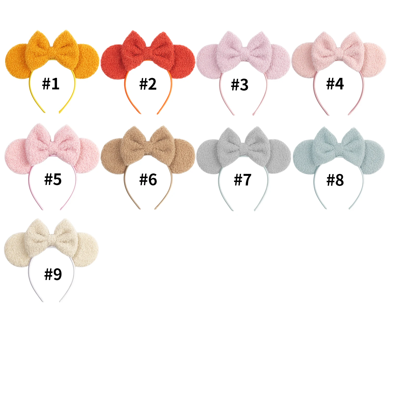 Neue klassische süße Mausohren schickes Stirnband 5"Bogen Mädchen und Kinder Haarband Festival Cosplay DIY Haarschmuck Weihnachtsgeschenk – Detail 4