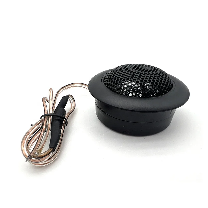 スーパードーム 12V 4Ω 25mm カー用ツイーター ブラック アイアン/メタル カーステレオツイータースピーカー ピーク120W 高性能