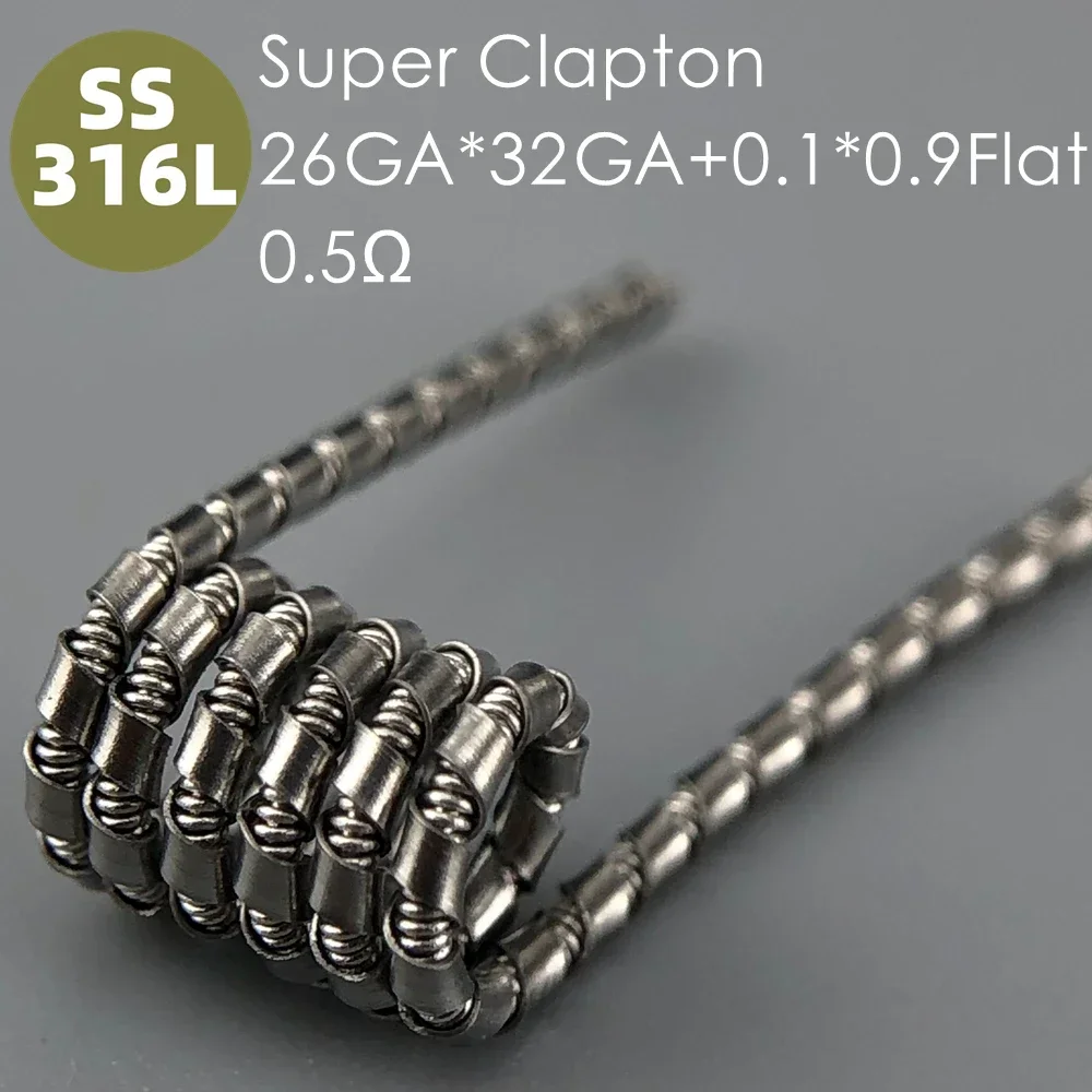 Spiral Style Coil Inner Hole 3mm D-L/DT-L Soldering Iron Cleaner Tool Fused Clapton Alien Style Premade KA1/SS316L/Ni80