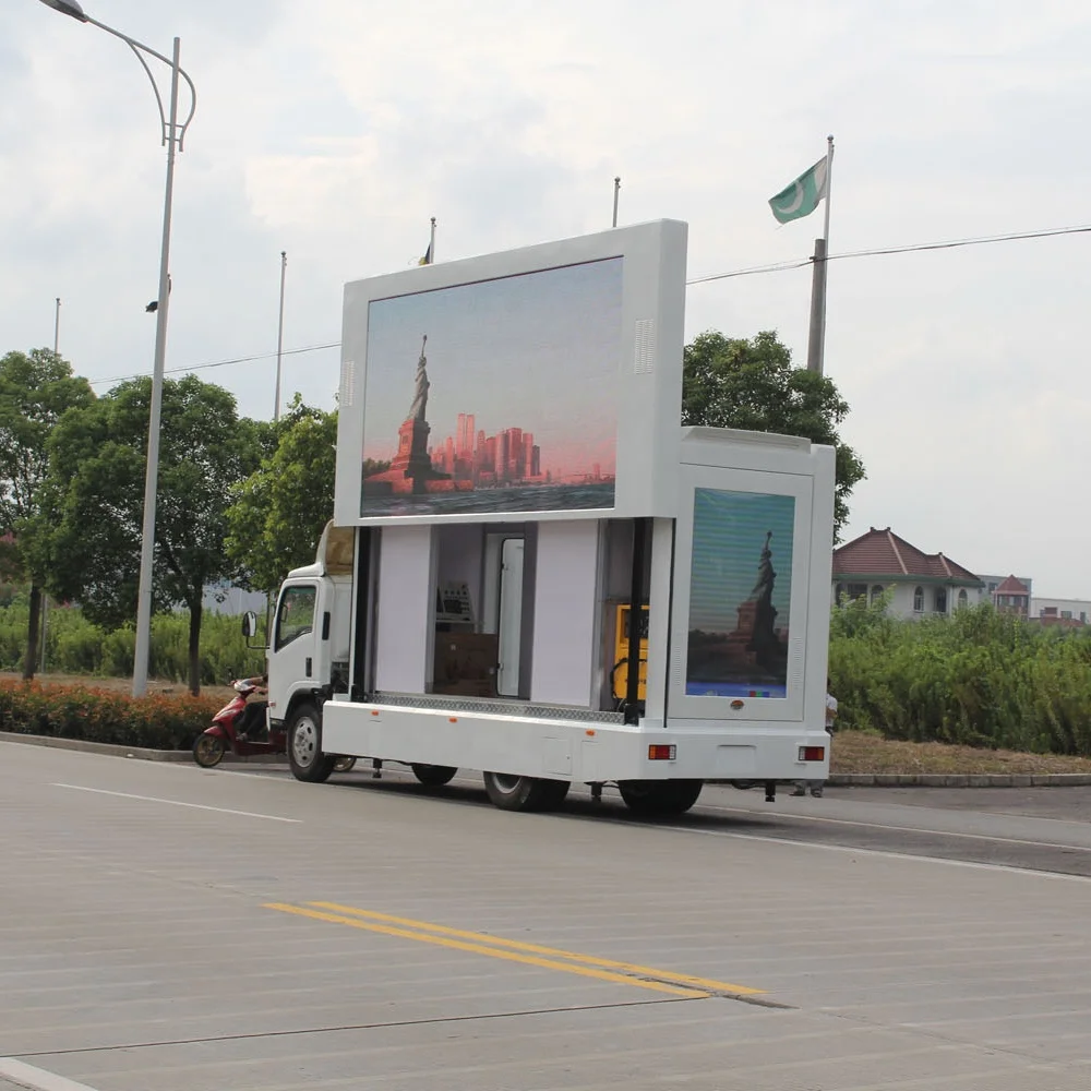 Hohe Helligkeit Mobile Digital Billboard LED Van Werbung Bildschirm Outdoor P4 P5 P6 LKW LED Display
