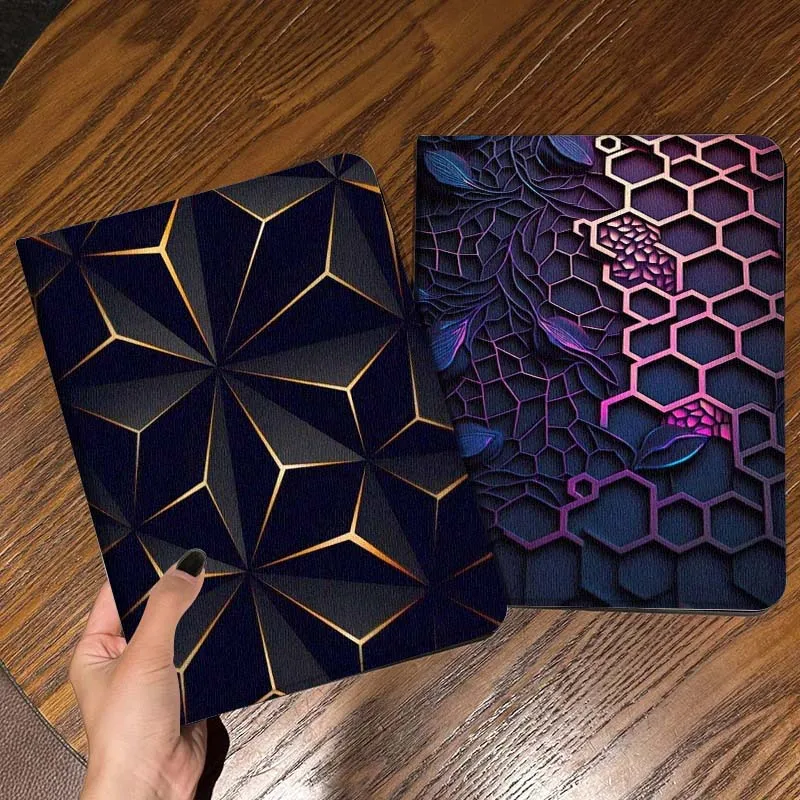 

Carbon Fiber Cool Gift For iPad Pro Air Mini 2 3 4 5 6 7 6th 7th 10th 11th 10.2 9.7 10.5 11 Foldable Tablet Case