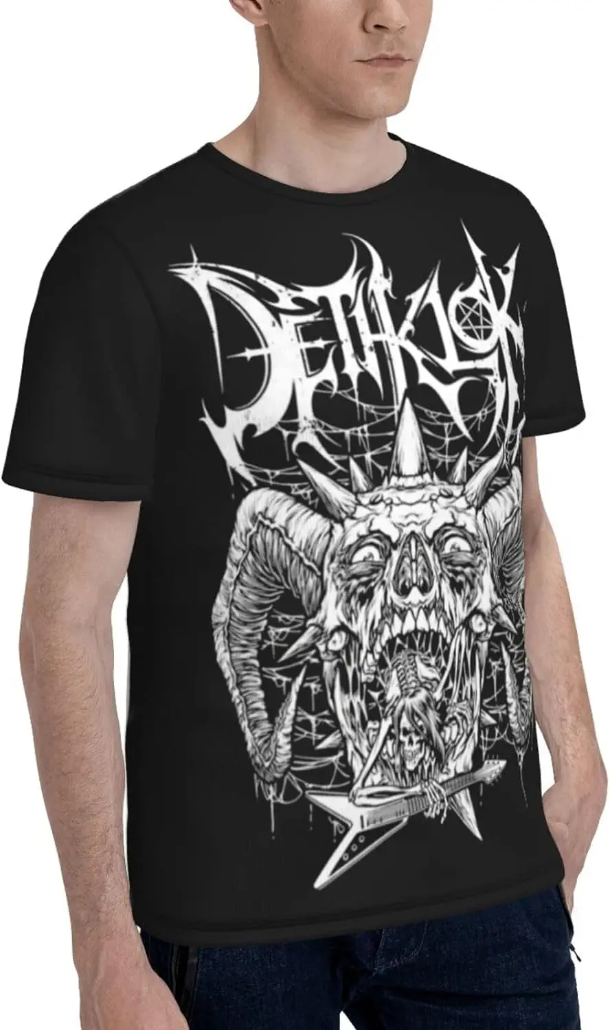 Camiseta Dethklok, camiseta a la moda para hombre, camisetas de manga corta con cuello redondo de verano