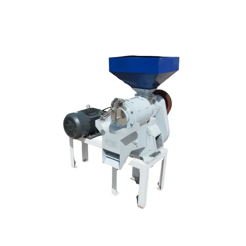Coffee bean shelling and peeling machine, grain fine bran type double air duct rice milling machine