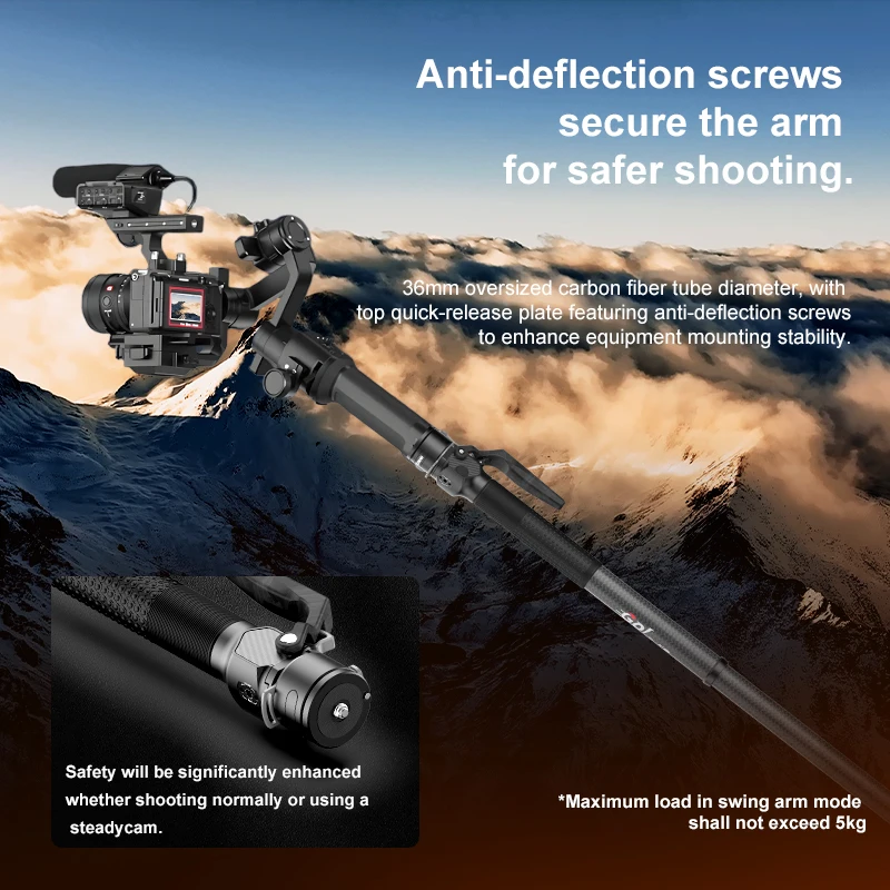 كومان M1 M1 Pro V5 ألياف الكربون السفر Monopod الإفراج السريع لوحة DSLR حامل كاميرا خفيفة الوزن بنقرة واحدة رفع حامل ثلاثي القوائم