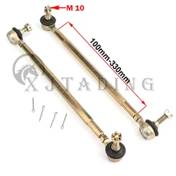 1 Pair 100MM-330MM Steering Shaft Tie Rod M10 Tie Rod Ball Joint Kit For 50cc-250cc ATV Go Kart UTV Buggy Quad Bike Accessories