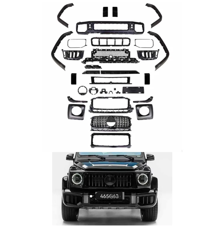 

Front Body Kit for W464 G550 G500 to W465 G63 Style 2025 Look for Mercedes G Class G63 2018 - 2024 for Classic Auto Part