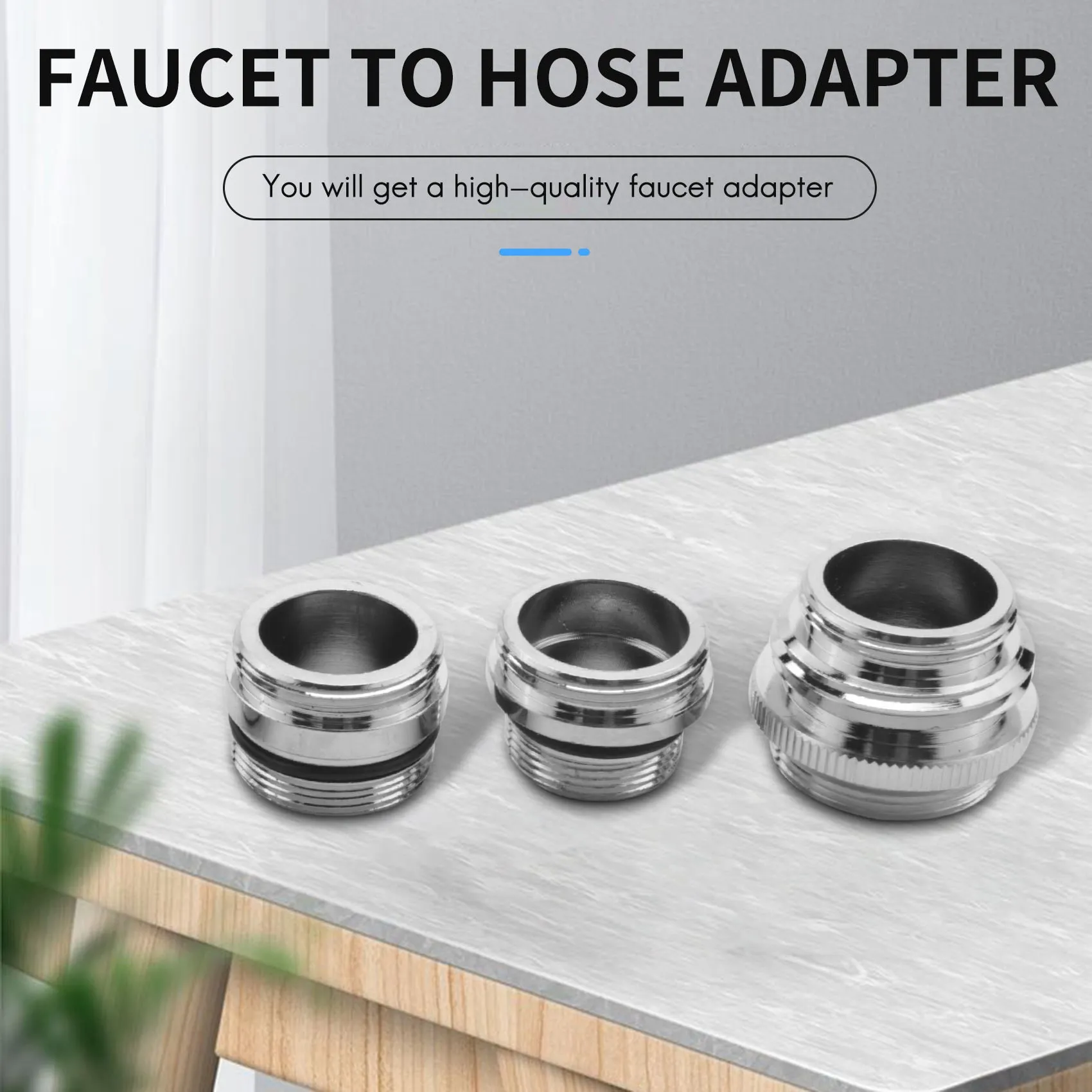 Faucet Adapter Kit-Male Faucet Diverter Adapter for Sink - Garden Hose Connector- Water Filter- Kitchen Faucet Adapter