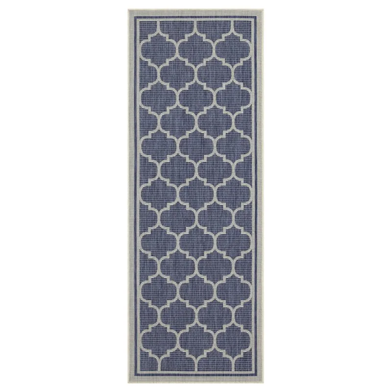 

Sunshine GC_HAR2004 Blue 2 ft. 7 in. x 7 ft. 3 in. Indoor/Outdoor Area Rug