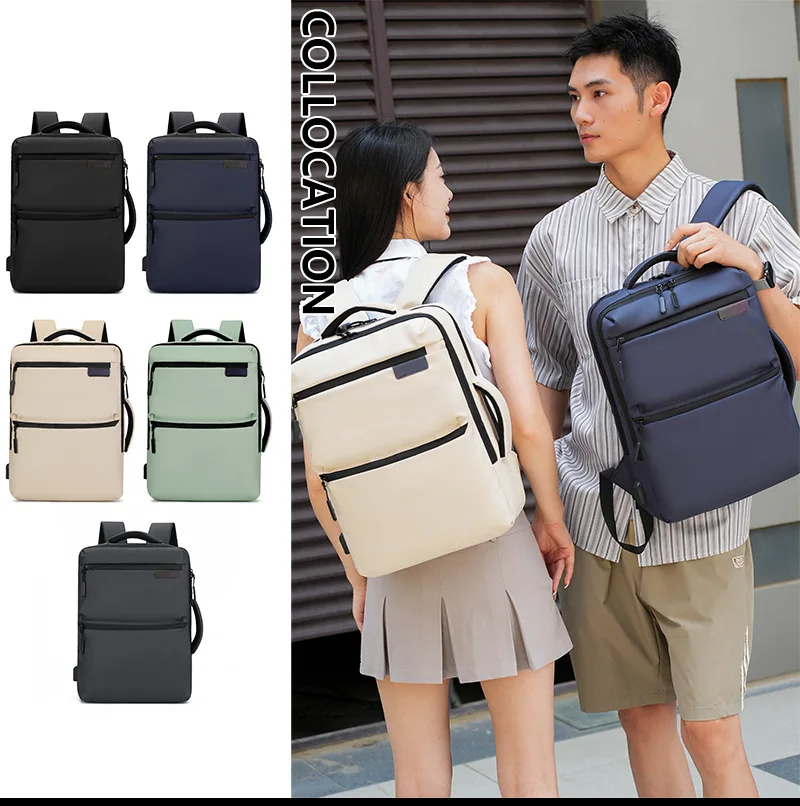 Laptop bag Multifunctional student schoolbag Backpack Large capacity Business USB charging
