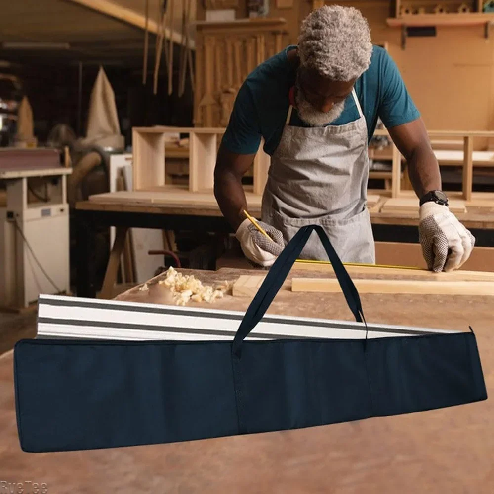 600D Oxford Cloth Double Side Carry Bag Portable Storage Case Fit 1.5m Track Saw Guide Rail Workshop Transport Gear