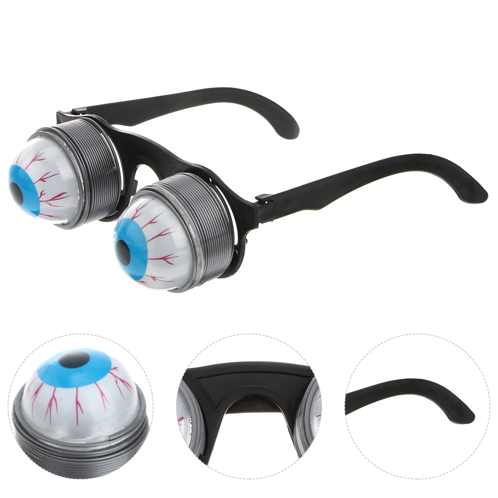 2pcs Funny Glasses Spring Out Glasses for Halloween Costume Party (Random Eyeballs) eyeball glasses