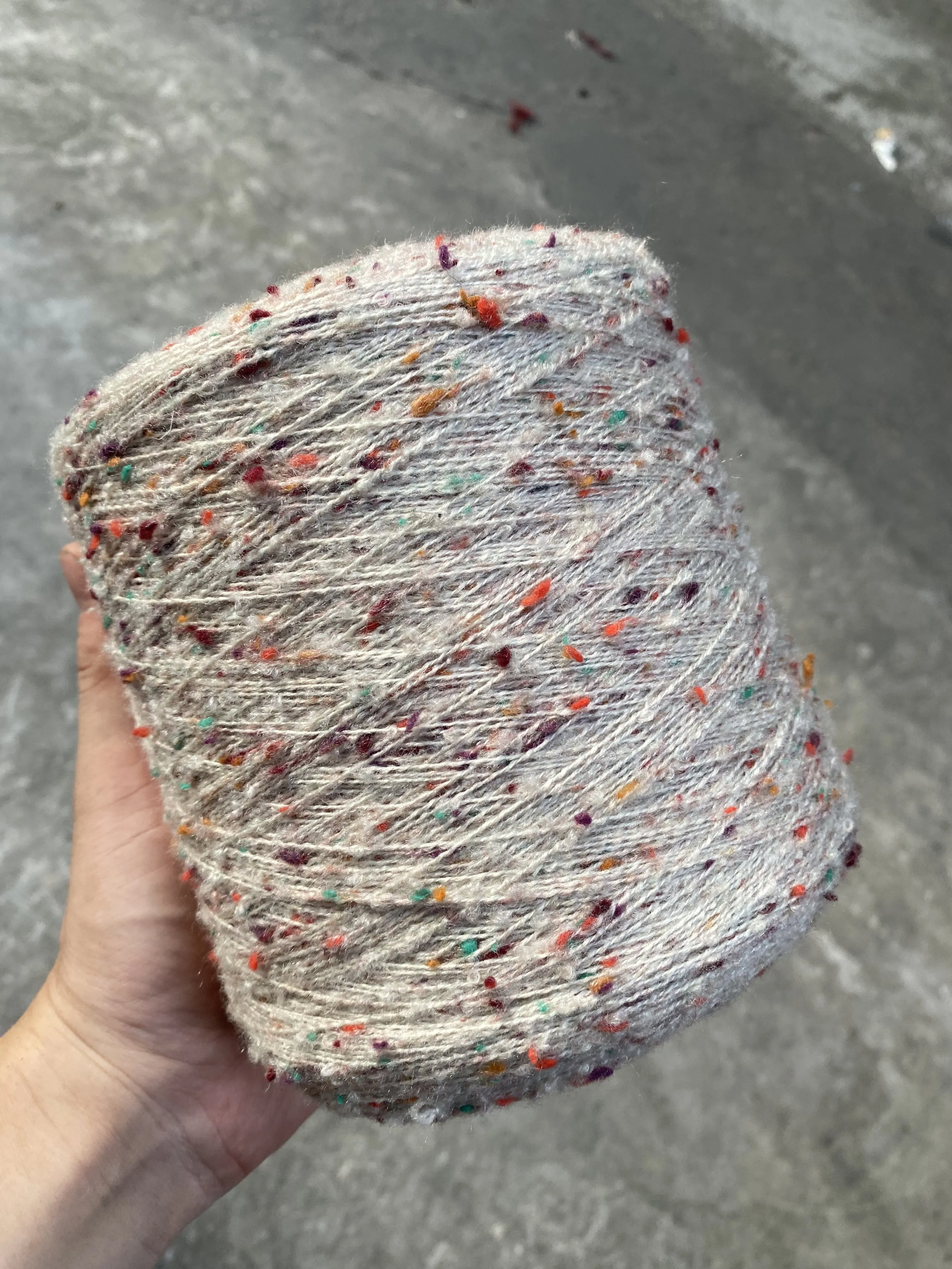 500g Colorful wavy looped yarn,Hand woven crochet yarn,Scarves,clothing,bags,mixed and matched Thread