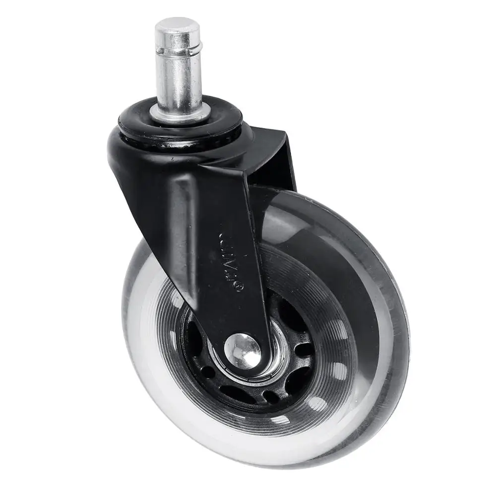 5pcs Office Chair Wheel Rollers Furniture Caster Replacement Swivel Rubbers