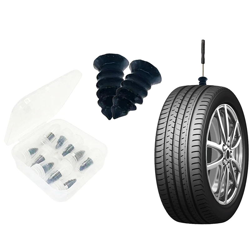 

10pcs Universal Tire Repair Nail Tire Repair Tool Screw Nail Rubber Screw Suitable For Motorcycle Tire Puncture Repair