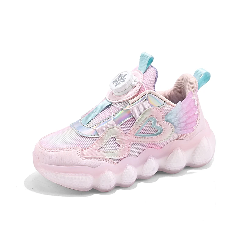 2023 New Kids Sneakers Girl Shoes Child Casual Shoe Breathable Mesh Sports Shoes Pink Platform Girl Tennis Sneakers for Children