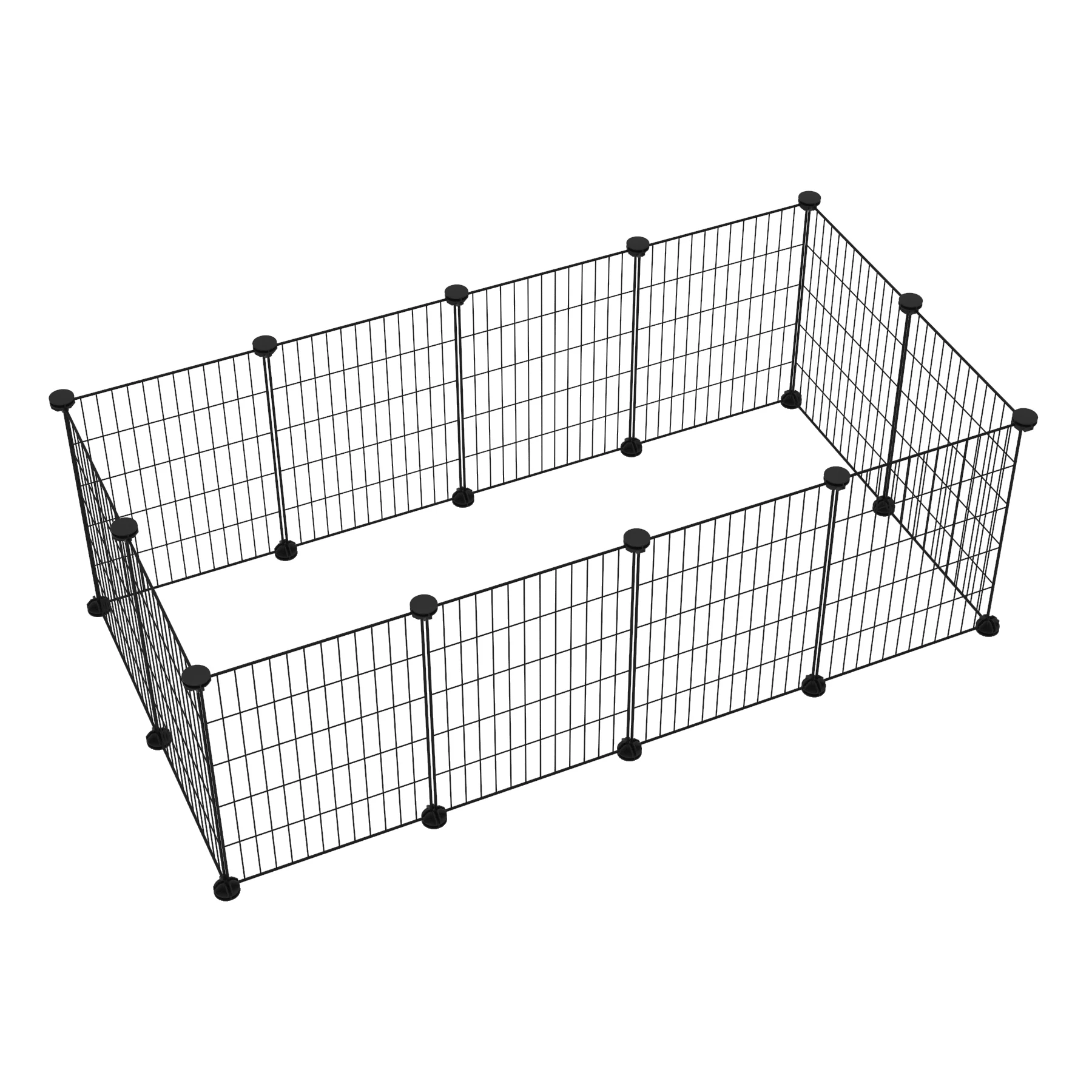 DIY Foldable Pet Playpen Metal Fence Dog Kennel House Training Puppy Kitten Space Dogs Supplies Rabbits Guinea Pig Cage