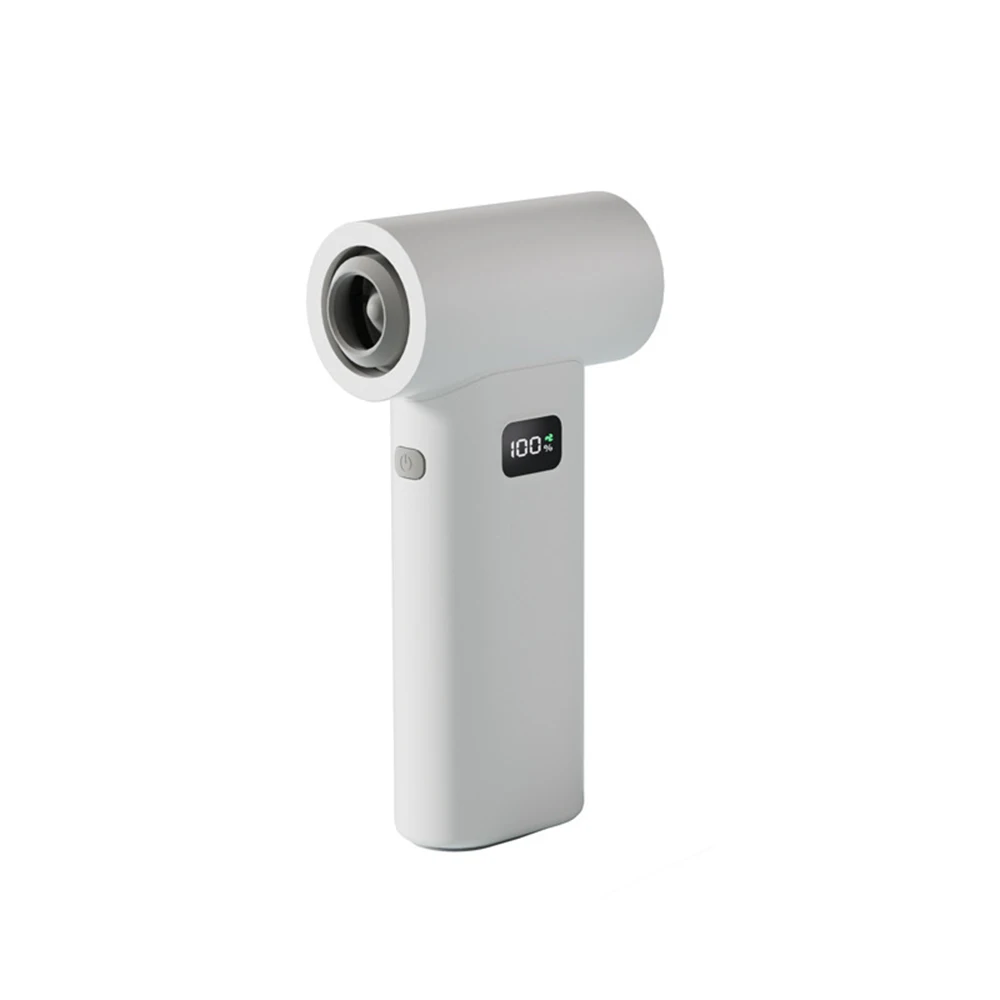 450000 RPM Handheld Fan 58m/s Type-C Rechargeable 6 Gear Adjustable Fast Cooling Outdoor Portable Ice Sensation Hurricane Fans