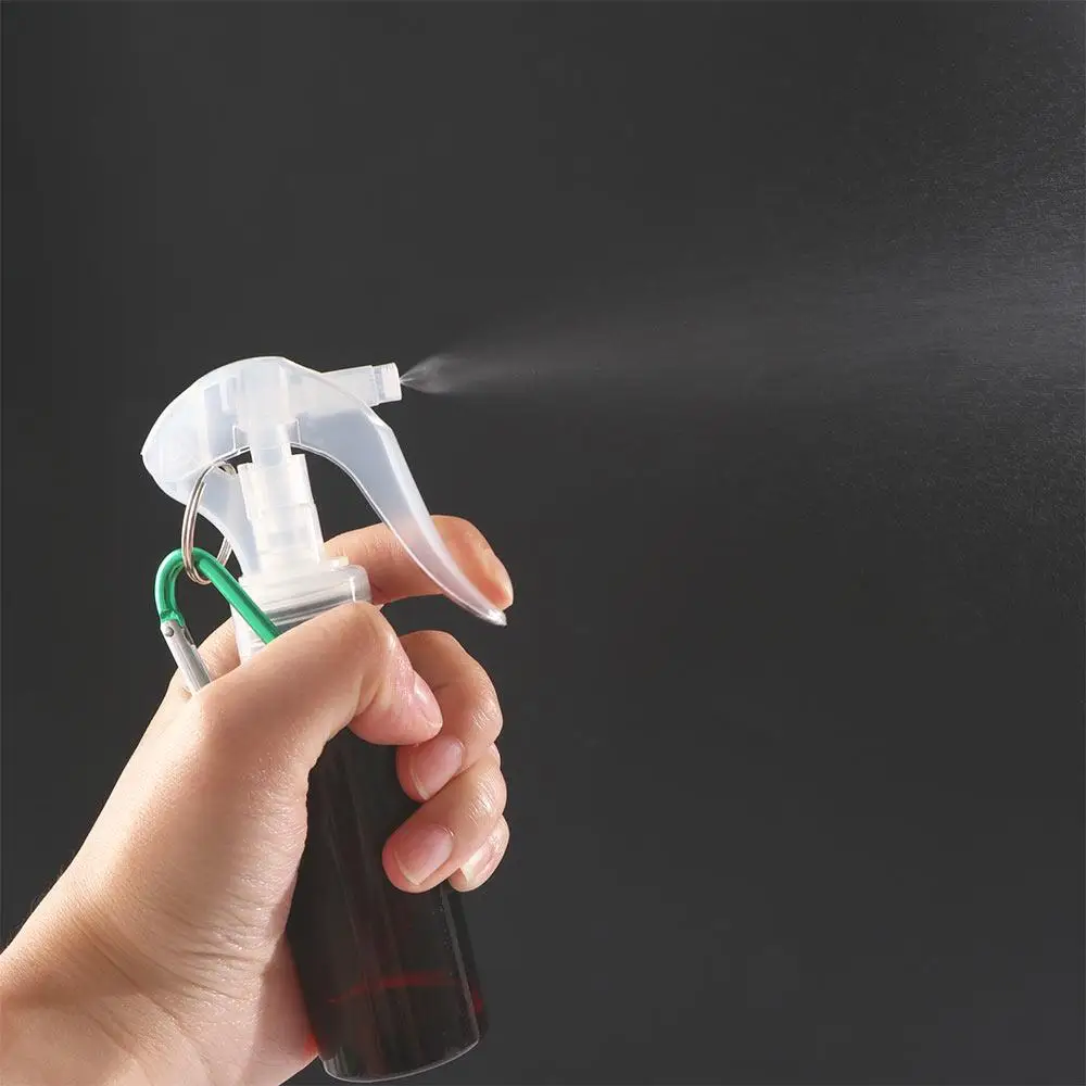 Atomizzatore Disinfettante per le mani Sapone per le mani da viaggio Bottiglie spray con grilletto Bottiglie riutilizzabili Flacone spray con moschettone portachiavi