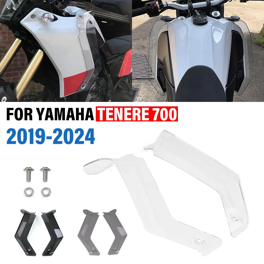 

FOR YAMAHA Tenere 700 TENERE 700 2019-2024 Side Wind Deflectors Motorcycle Side Fairing Wind Air Deflectors Side Windshield 2023