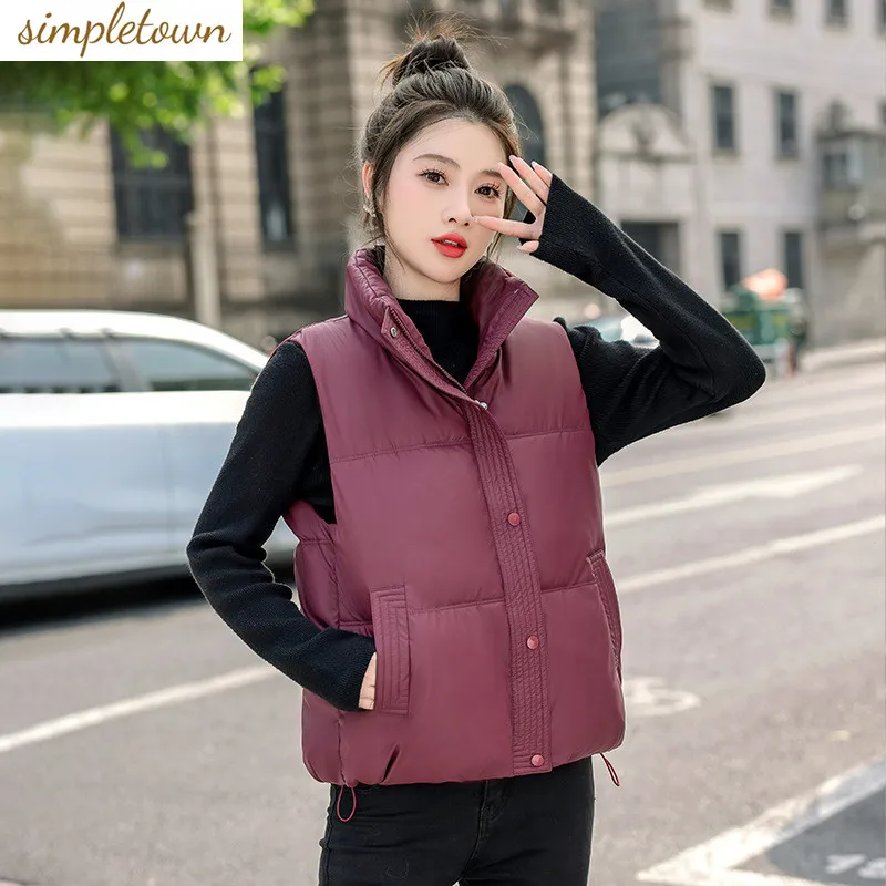 

Autumn and winter new Korean style fashionable loose cotton short vest