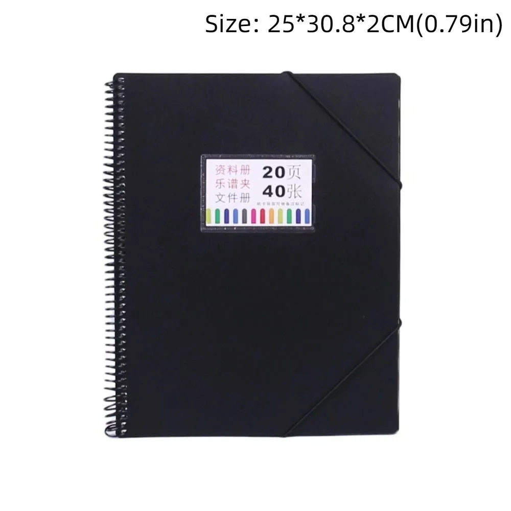 New A4 File Folders with 40 Pockets Portable Documents Organizer Versatile Large Capacity File Organizer for Students