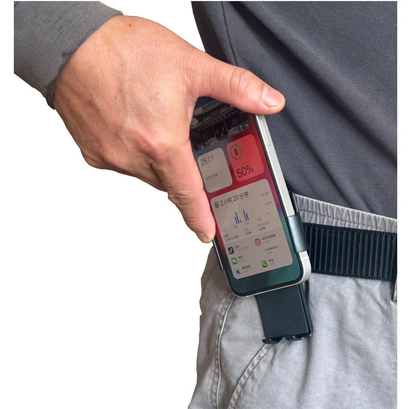 

Универсальная спортивная поясная сумка для бега в тренажерном зале, поясной зажим, чехол для телефона, держатель для телефона для iPhone, Xiaomi, Huawei, Samsung и т. д.