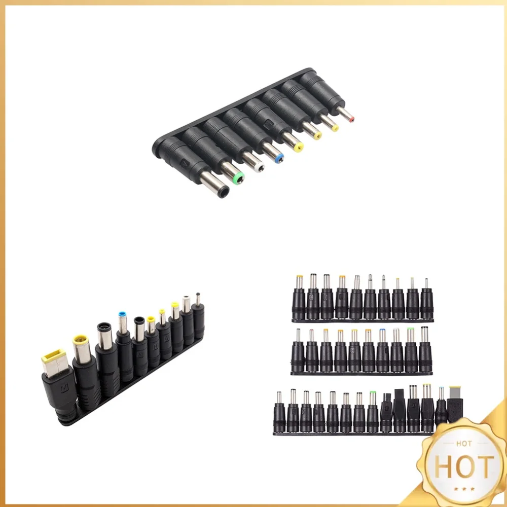 8/10/34pcs Converter Adapter 5525 Female To DC Male Multifunctional Power Supply Plug Jack 5.5x2.1mm for Lenovo MSI BenQ Toshiba