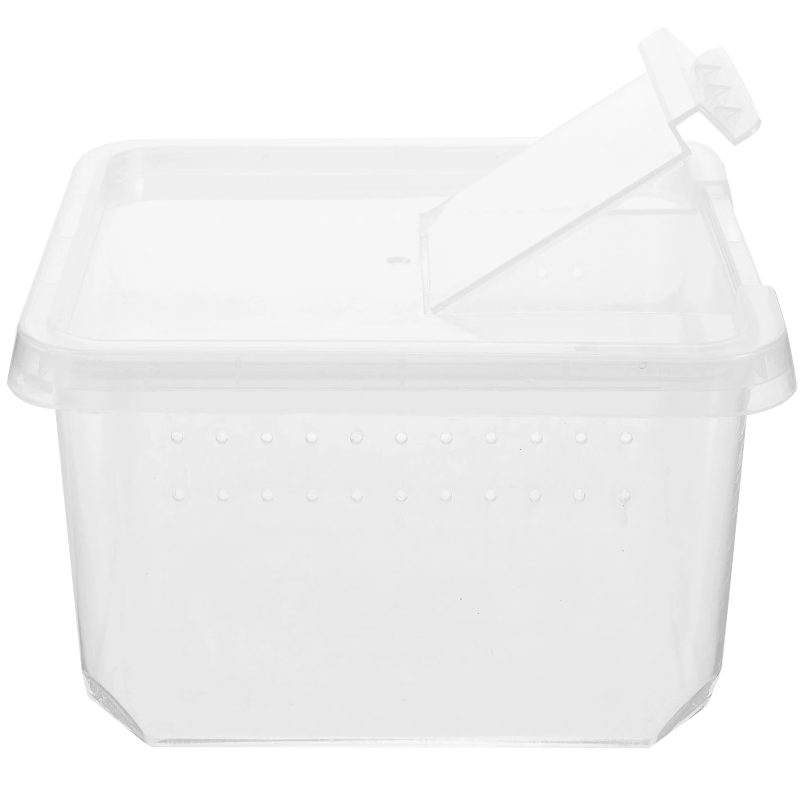 

Transparent Spider Terrarium Reptile Feeding Box Small Plastic Animal Container Insect Tank Geckos Frog Enclosure Clear Storage
