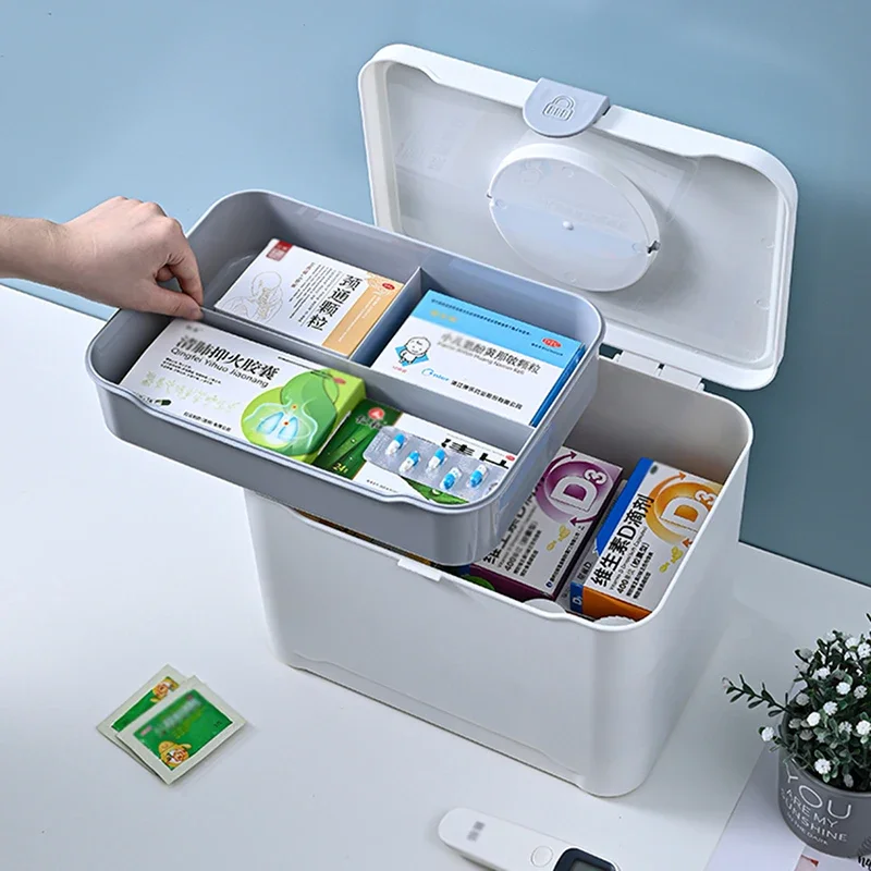 Medicine Organizer Home Storage Organization Medicine Box Medicine Container Convenient Organizer First Aid Kit For Home