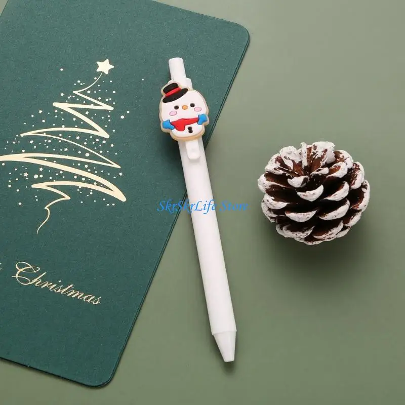 E65E 5/10 Pcs 0.5mm Gel Pen Neutral Pen Stationery Pen Writing Pen Santa Gel Pen