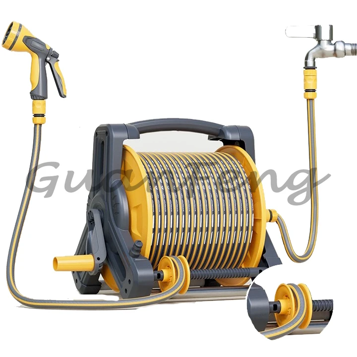 

Heavy Duty Portable High Pressure Telescopic Wall Hanging Household Garden Reel Set Household Garden Hose Pipe Reel