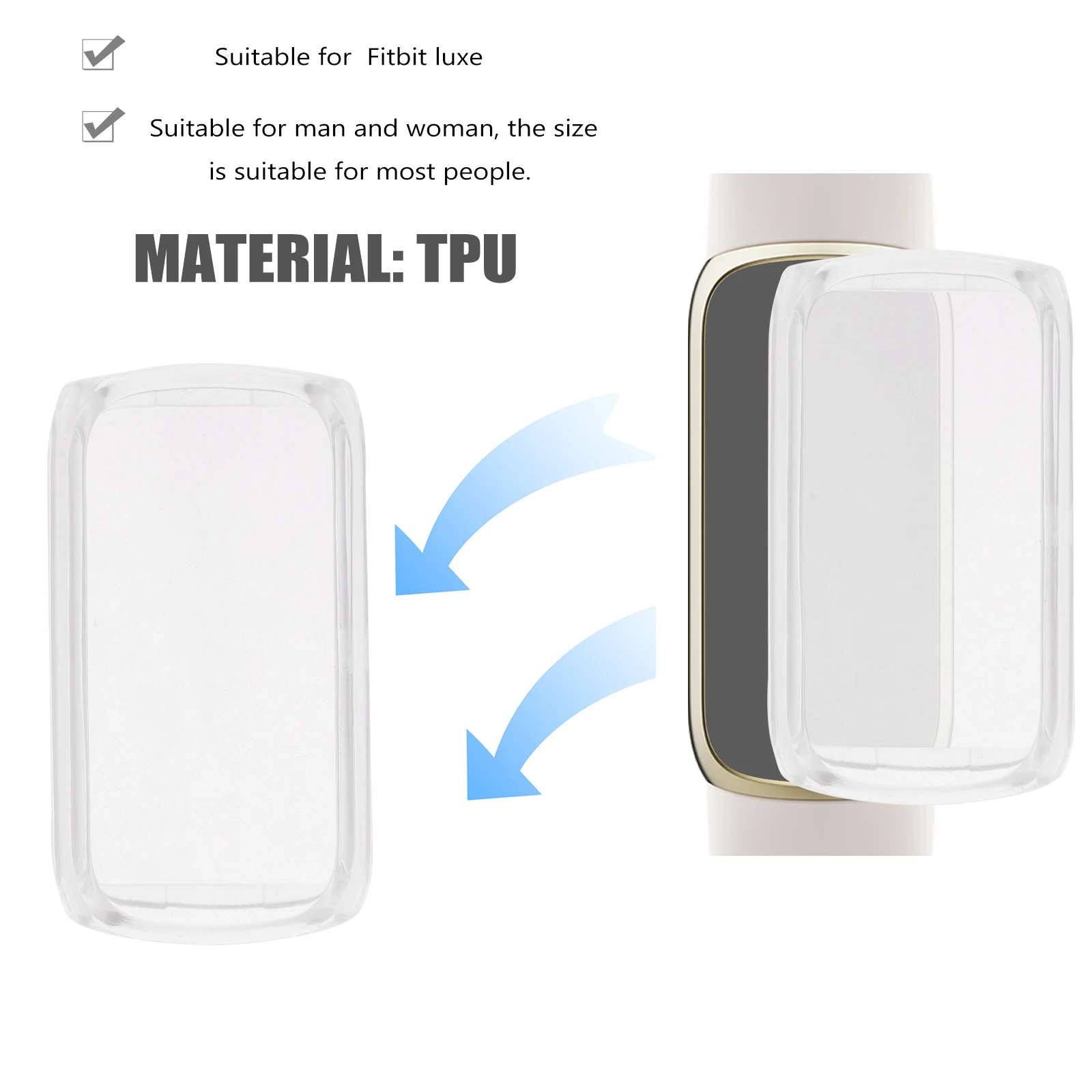 

4Pcs Delicate Watch Screen Protector Cover with Precise Cut for Anti-Shocking Protective Case Replaceable Watch