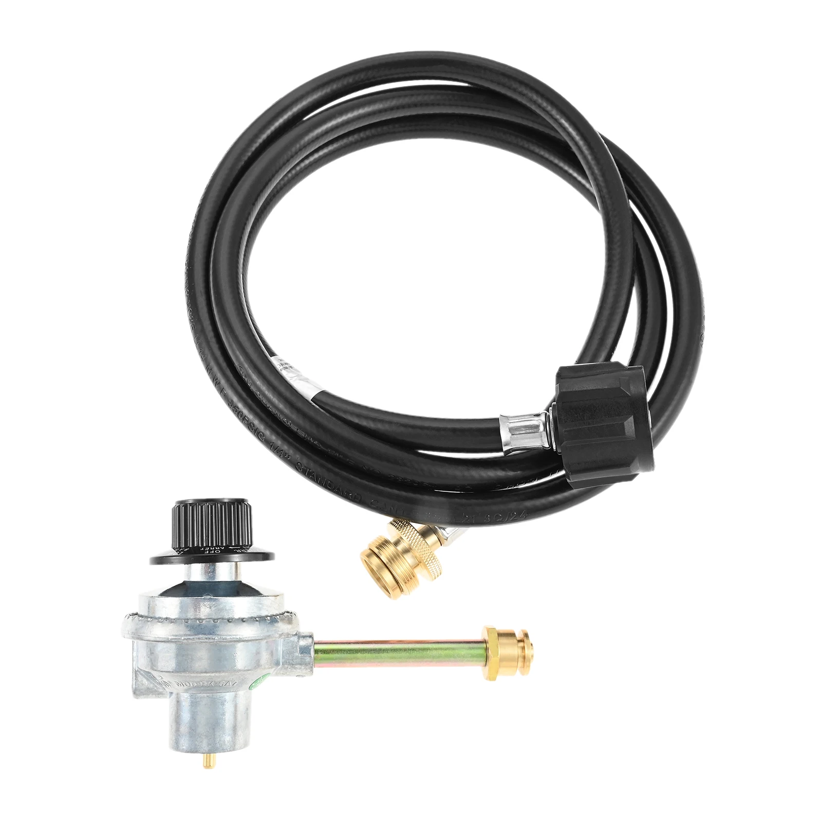 6FT Regulator Control Valve with Propane Hose Adapter 29102349 for QCC-1 / Type-1 1lb to 20lb Tank for Grill2Go Charbroil
