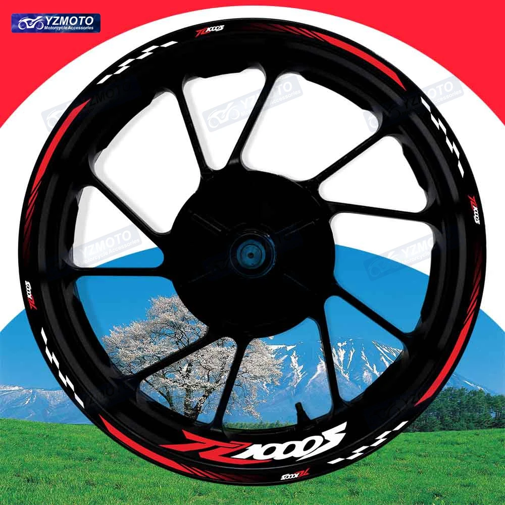 

For TL1000S Motorcycle 17 Inch Front And Rear Wheel Sticker Hub Decal Modified Decorative Reflective Waterproof Rim Stickers