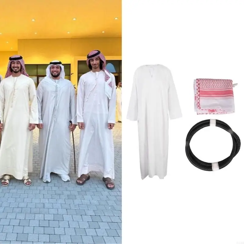 Middle East Themed clothing Set Soft Comfortable Costume Accessory Perfect For Cultural Celebrations And Photo stalks 6XDA