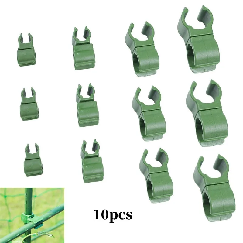 Delysia King  10 pcs greenhouse bracket green fixing clip plant grafting bracket plastic 360 adjustment garden supplies