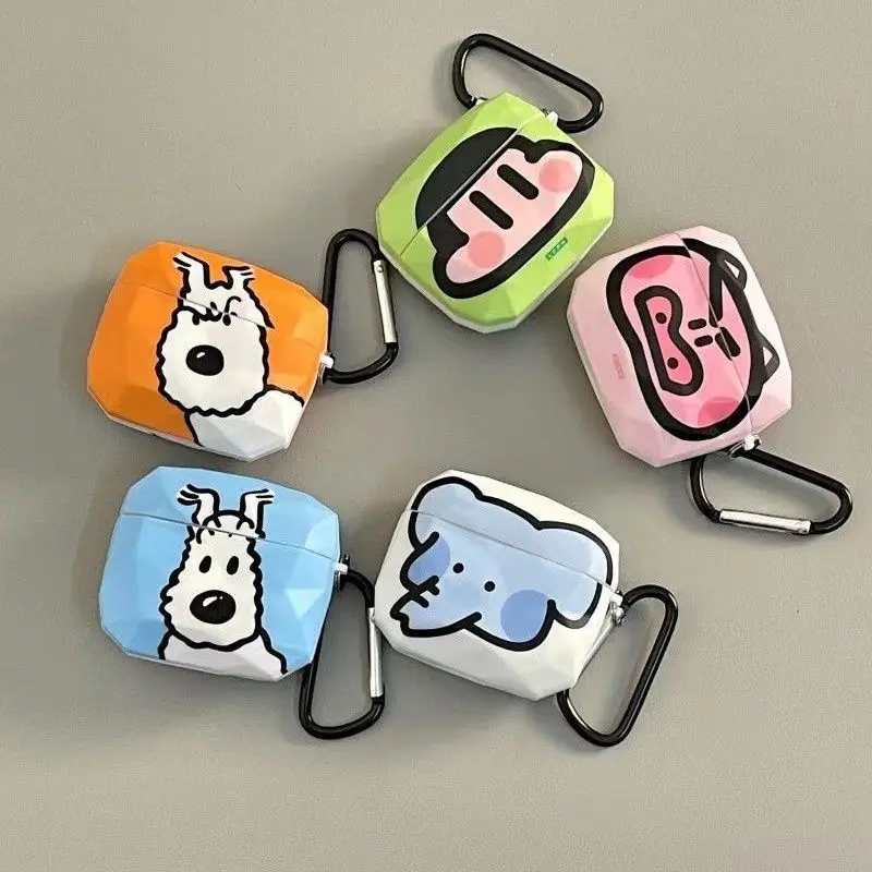 New cartoon animal avatar applicable AirPods Pro2 protective case AirPods 2 headphone case AirPods 3 anti-drop AirPods 1 fashion