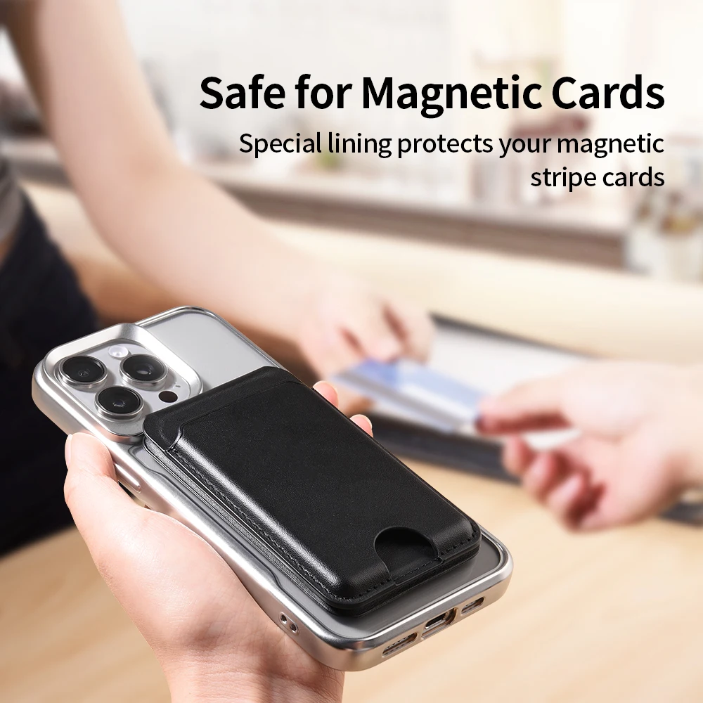 Magnetic Wallet With Phone Card Holder Case For Apple iPhone 15 14 13 12 11 Pro Max Leather Phone Stand For Samsung Xiaomi Redmi