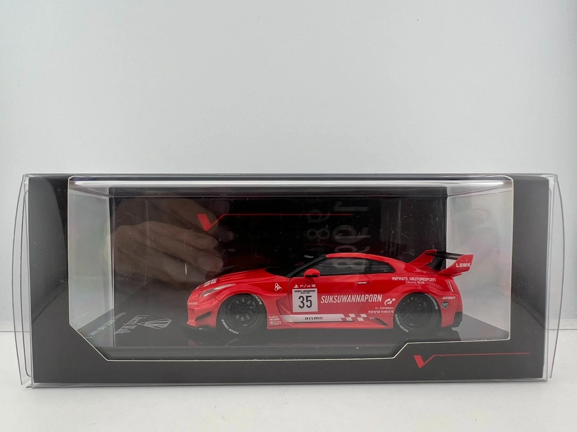 

Diecast TSM 1/43 Scale LB-Silhouette WORKS GT 35GT-RR Ver.1 Resin Car Model Collectible Toy Gift Souvenir Display Ornament