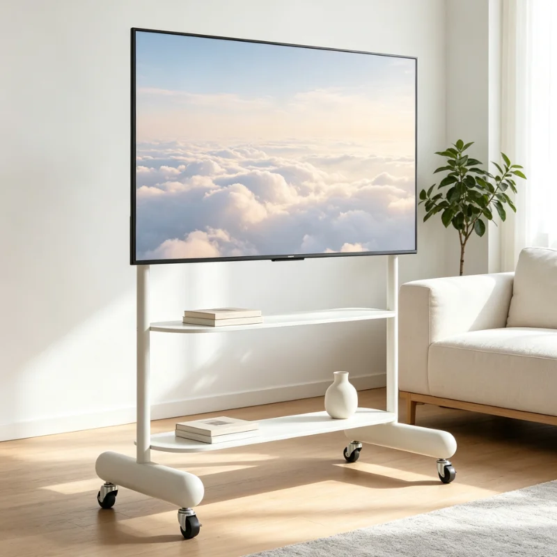 Home Cinema In Small Room - Mobile TV Stand for Small Apartments