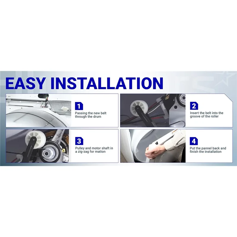 حزام طبل المجفف 4 قطعة 341241 لدوامة كينمور يستبدل 8066065 AP2946843 W10127457 PS346995