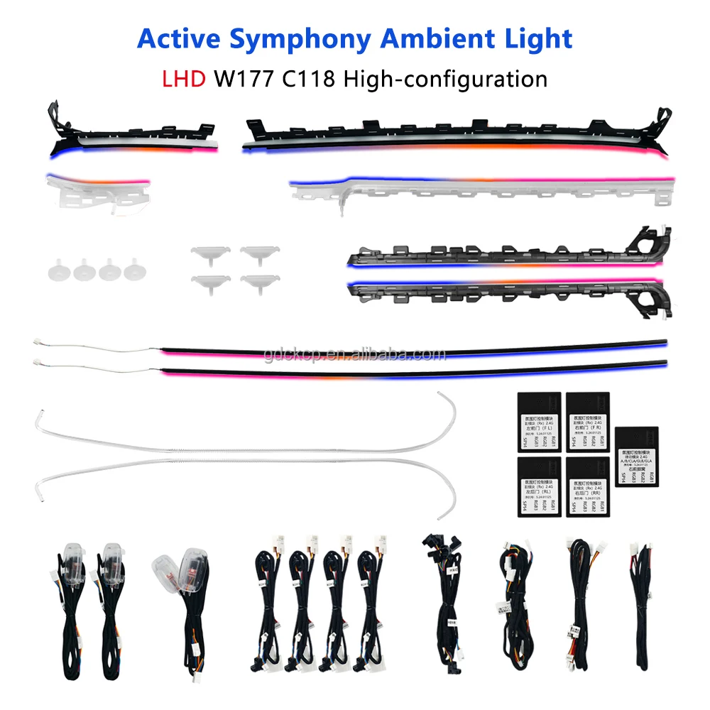 Dynamic Symphony Ambient Light For Mercedes Benz A-Class W177 CLA C118 New Retrofit Condition Active Colorful Atmosphere Lamp