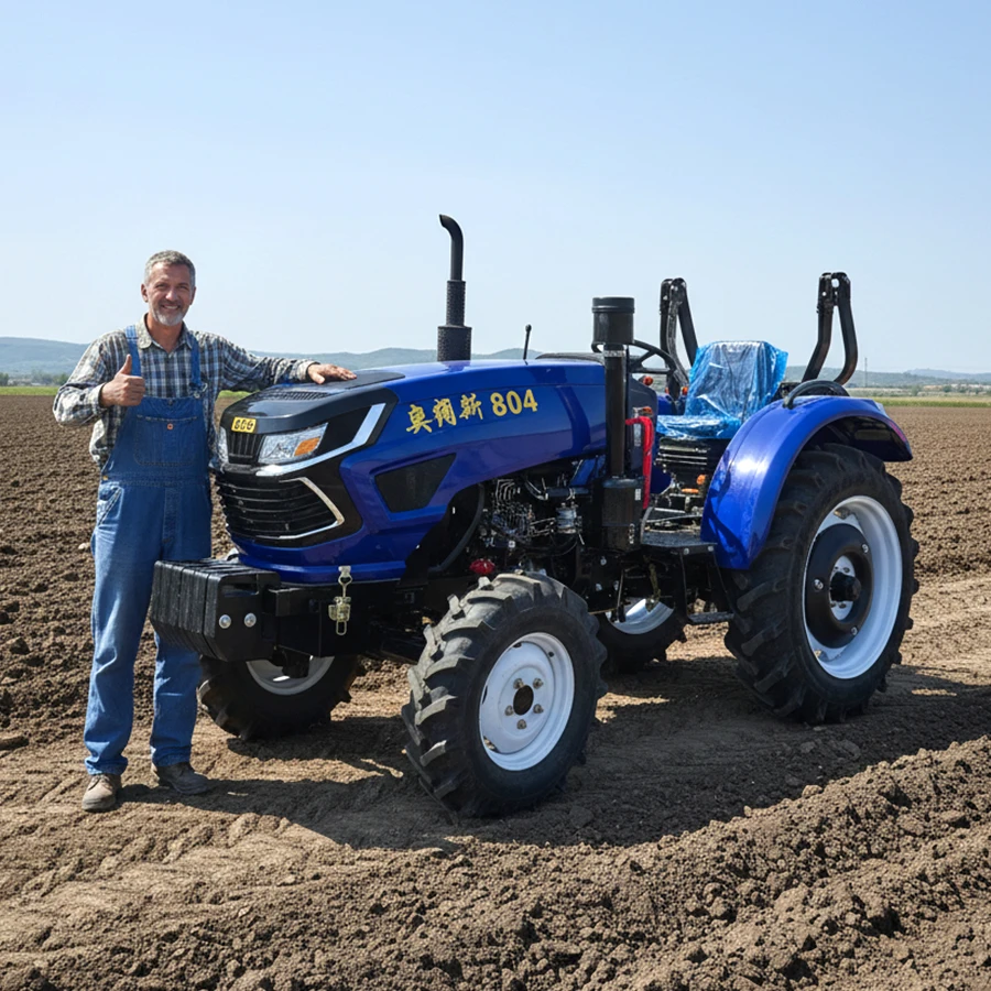 4wd 50hp 60hp 90hp Agricultural Machinery Farm Tractor Trailer Rotary Cultivator Planter Tractors