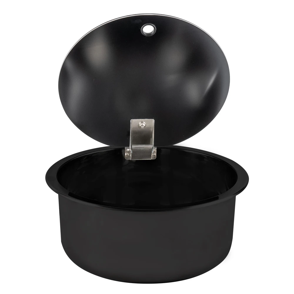 

Black Nanotechnology Coating 304 Stainless Steel Camping Caravan Van Motorhome Round RV Sink