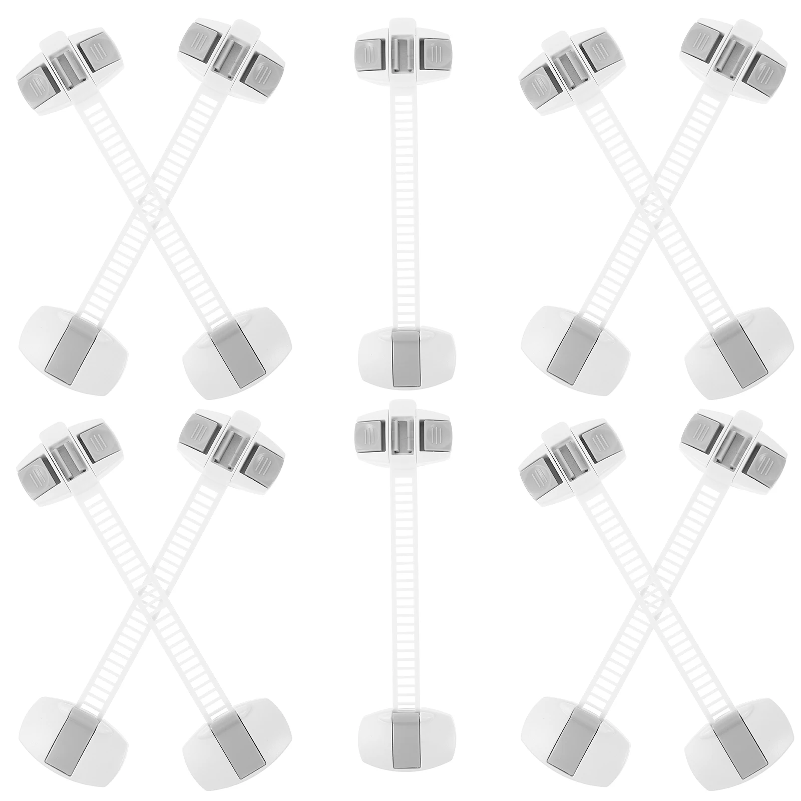 

10 Pc Security Lock Cabinet Safety Locks Proof for Cabinets Child Proofing Door proof