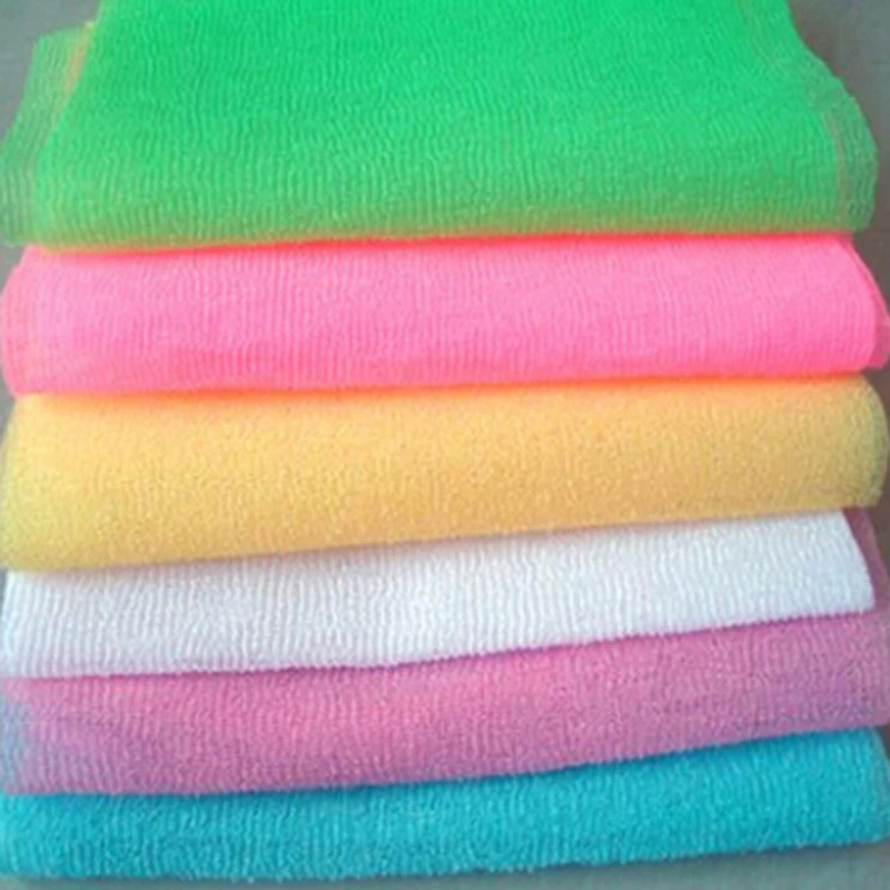 Nylon Wash Cloth Bath Towel Shower Body Washing Scrubbing Towel Bathing Supplies Cloth Body Face Wash Cleaning Tool